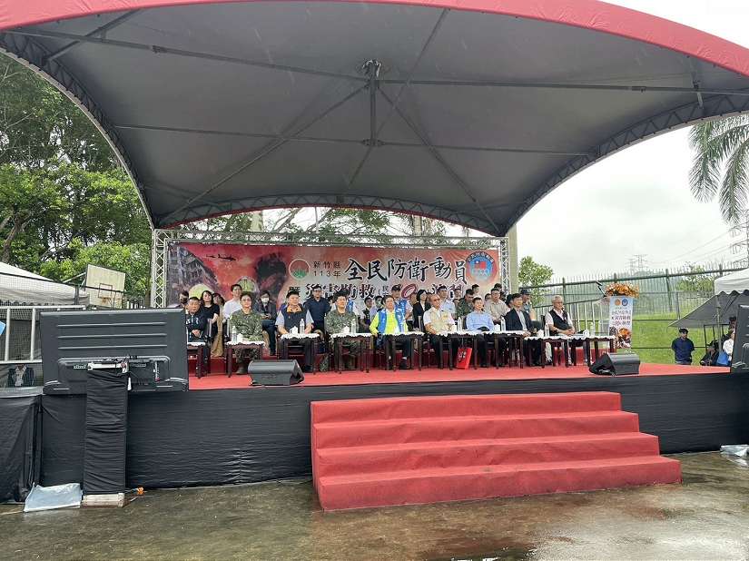 強化關鍵基礎設施災害防救 竹縣民安10號峨眉超高壓變電所實兵演練