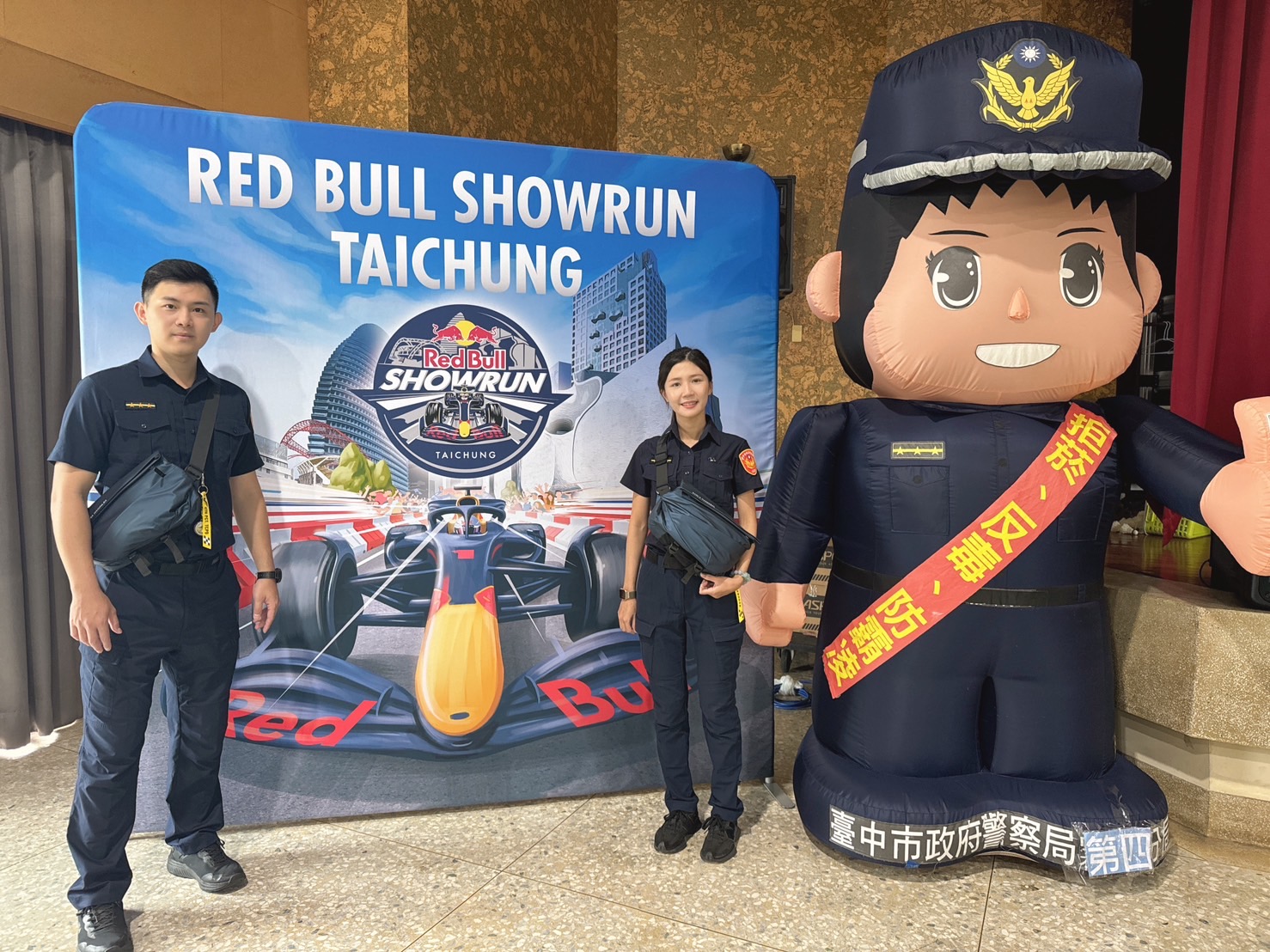 備戰迎接Red Bull Showrun Taichung  中市警局獨創限量勤務關懷補給包超吸睛