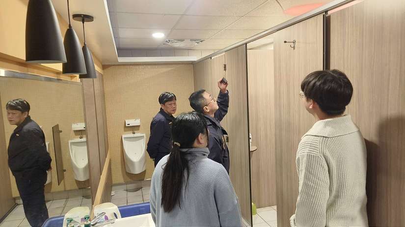 加強反針孔偷拍偵測  基警保障同仁及民眾安全隱私