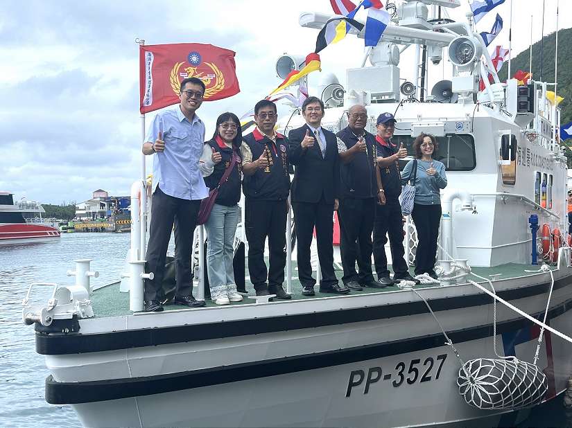 臺東海巡添新35噸級巡防艇 綠島戰力再升級