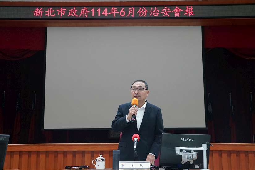 新北警政治安維護工作 市長勉勵守護市民安全