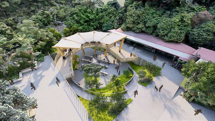 舒適登山新地標!大坑觀音亭休憩平台即將完工