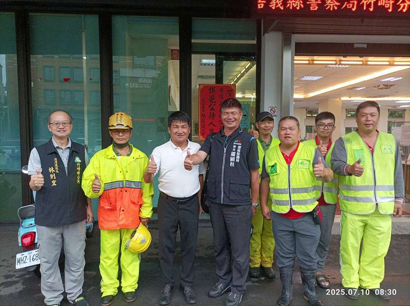 台中隊馳援風災復原 嘉縣民眾感激致謝