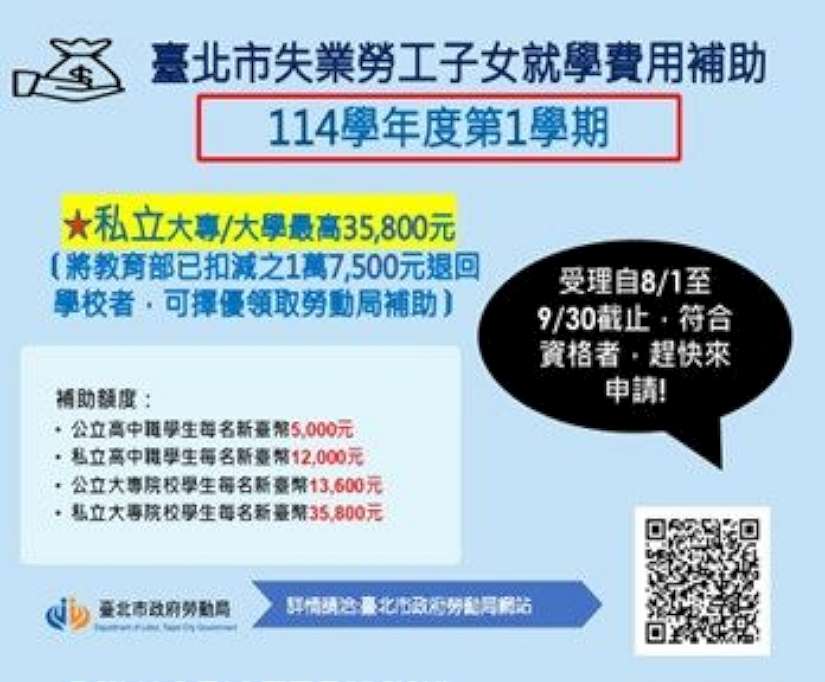《勞咖會客室》關心您：失業家庭也能安心就學 補助來幫忙