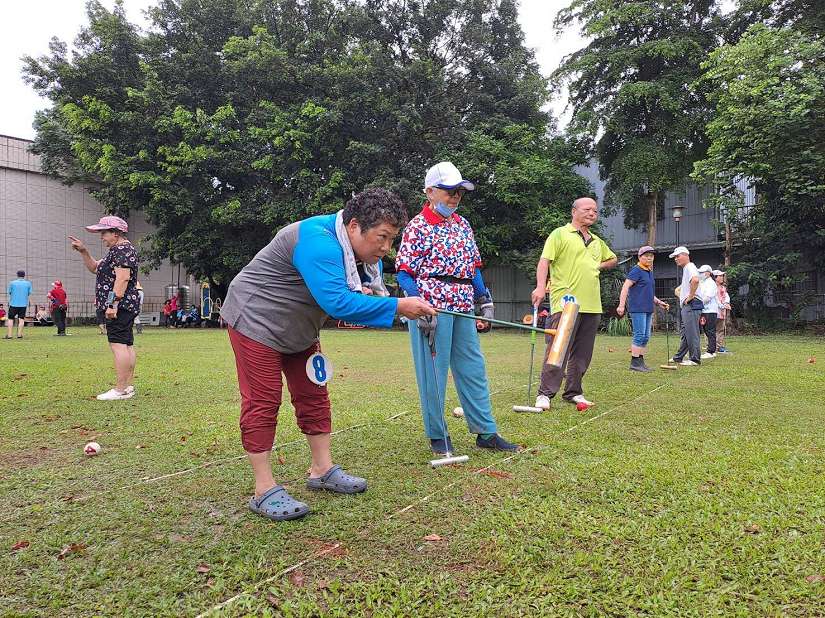 91歲阿祖也上場!全國老人金槌盃槌球賽 大里熱鬧開打
