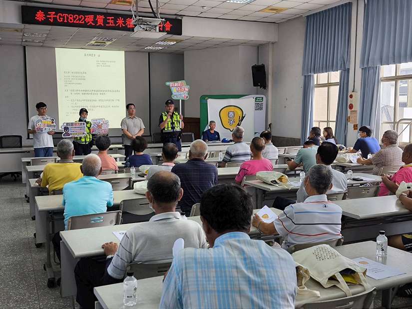 布袋警分局長履新即刻反詐宣導 守護農民血汗錢