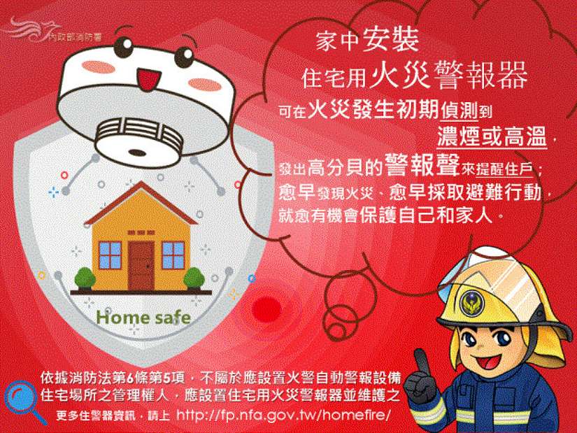 住宅用火災警報器三步驟：買對、裝好、守護家人安全