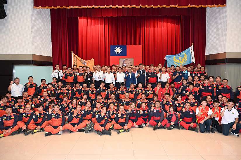 市長侯友宜感恩救災人員 攜手花蓮共渡難關
