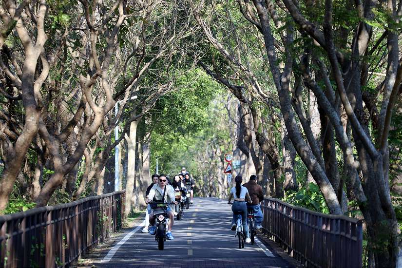 台中市府改善「東豐自行車綠廊」彎道安全 打造更舒適的騎乘環境