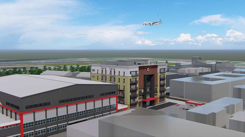 空勤總隊松山駐地新建案 整體施工進度已達 41% 黑鷹機組預計 118 年進駐 提升北部地區空中救援量能