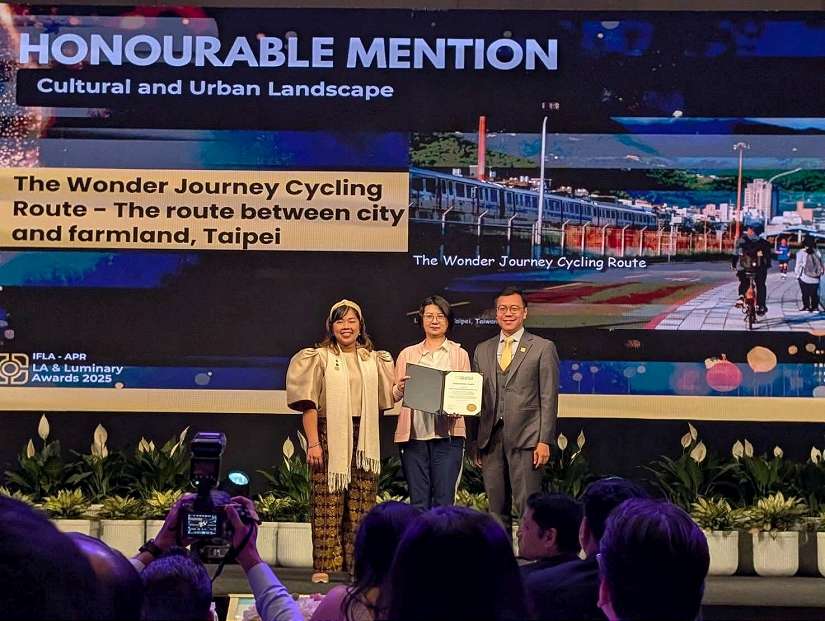 臺灣之光 北市3公園作品榮獲國際景觀設計獎 