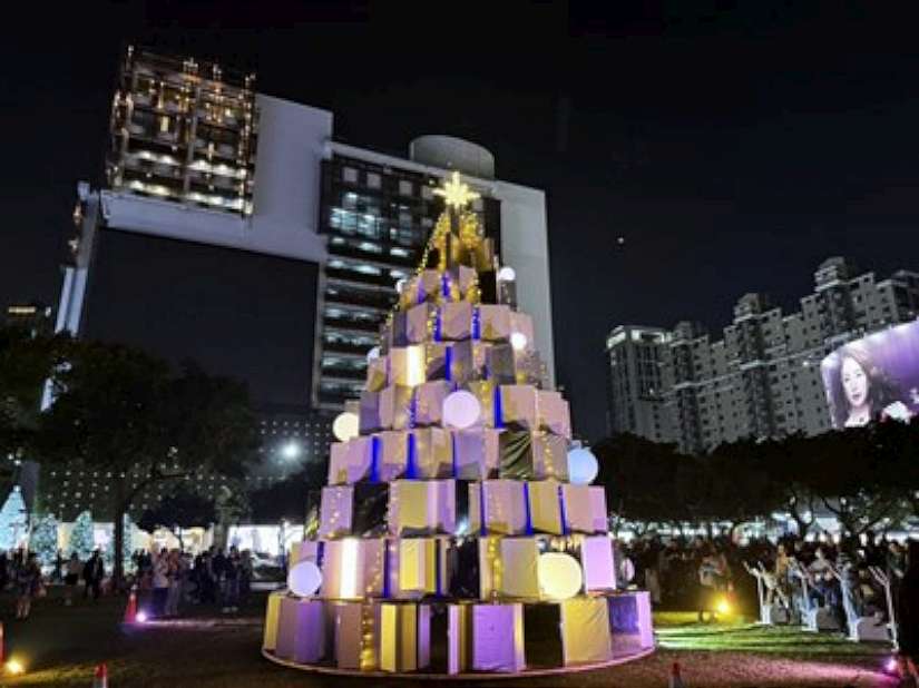 迎接冬日幸福時光！台中好聖誕9米主燈「聚．光」今點燈　聖誕野餐日溫馨揭幕