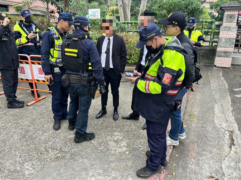 冬至幫派告別式 北投警嚴陣以待