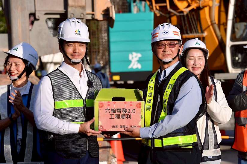視導捷運環狀線北環段工程進度 蔣萬安:捷運建設「今天不做，明天後悔」