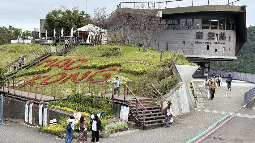 出站就看見!貓纜貓空站四季海棠歡迎您