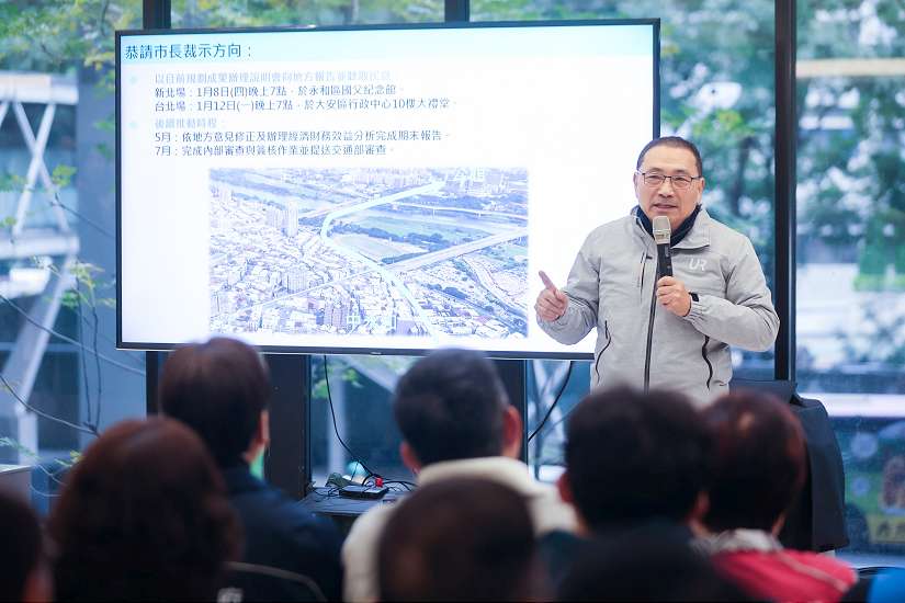 視察捷運中和光復線新北市段規劃　侯友宜：可行性研究拚年中送審