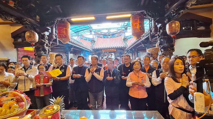 「時尚媽祖」降臨台中！ 山邊媽祖百年首訪 傍晚攜手旱溪、大庄媽逛夜市 鄭副市長祈願國泰民安