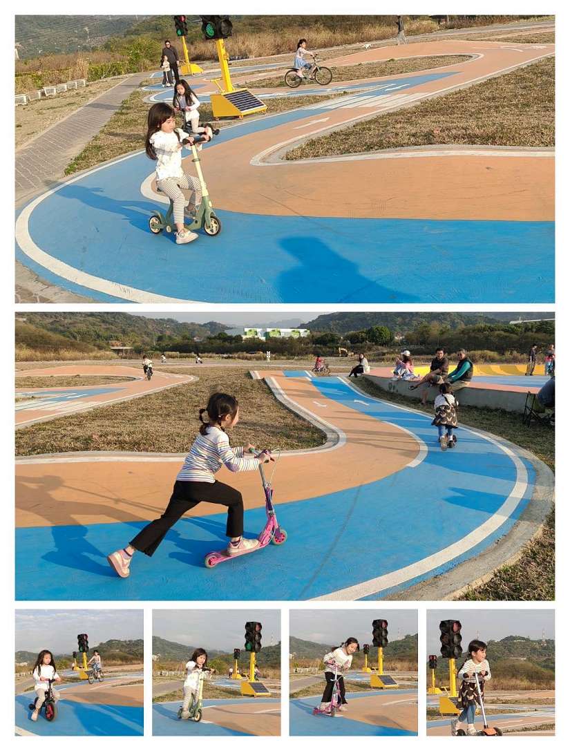 草湖溪畔新亮點！大里滑步車道與滑板車廣場啟用 親子遊憩再升級