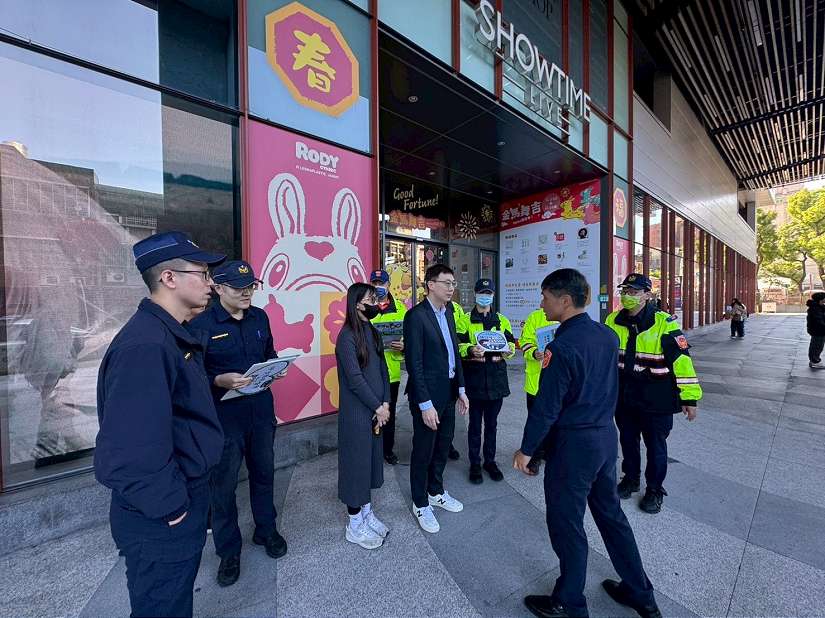 因應春節期間交通疏運 樹林警會同相關單位辦理現地會勘