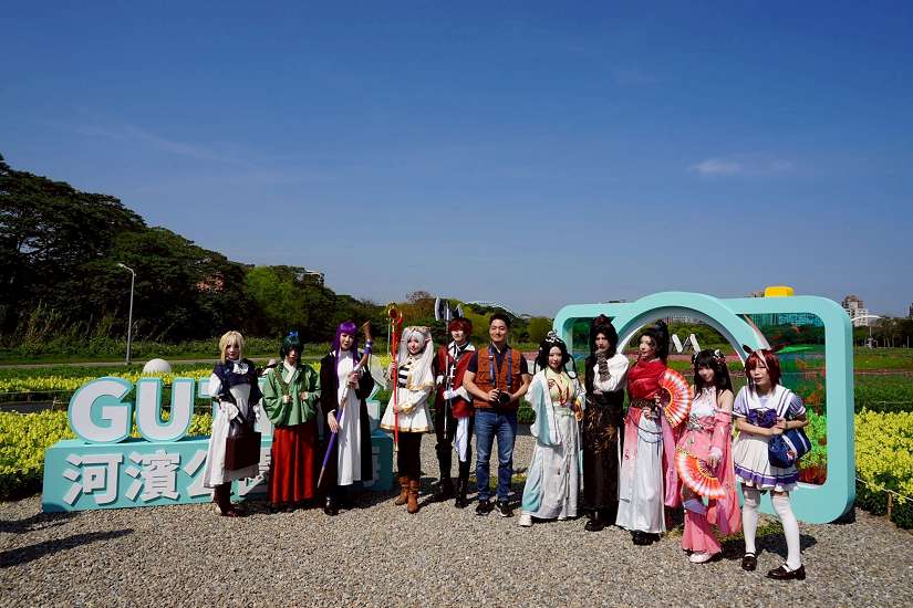 西洋情人節擔任一日攝影師 蔣萬安：走春賞花歡迎來古亭河濱公園