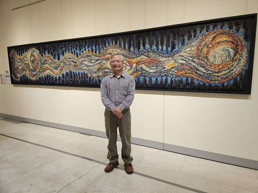 歷時5年、250萬片組構 簡源忠鑲嵌藝術〈母親之河〉巨作首公開