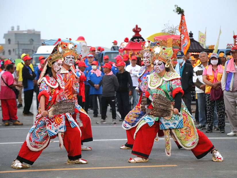 嘉義後潭鎮福宮天上聖母祈安遶境啟程 翁章梁恭迎起駕