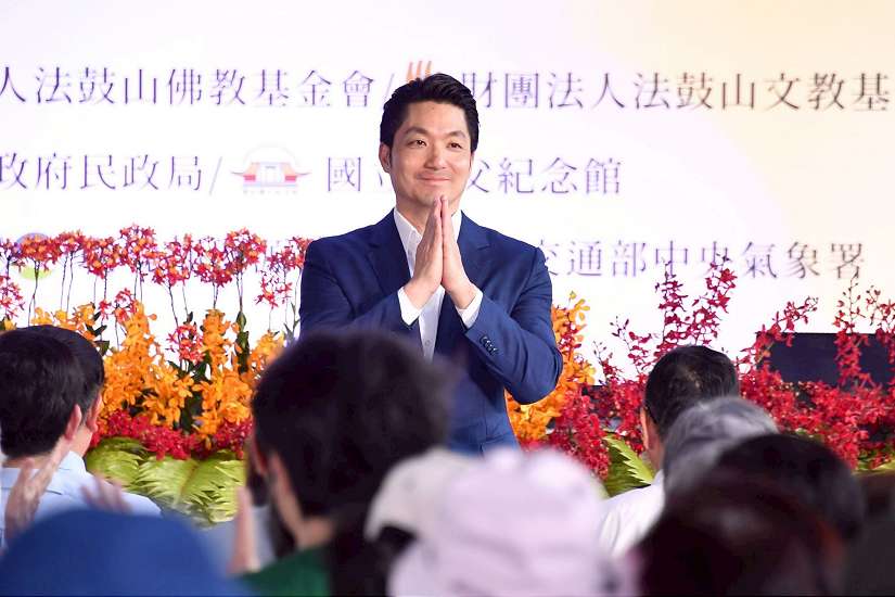 蔣萬安出席法鼓山「心靈環保日」　預祝母親節快樂　盼善的力量在城市擴展