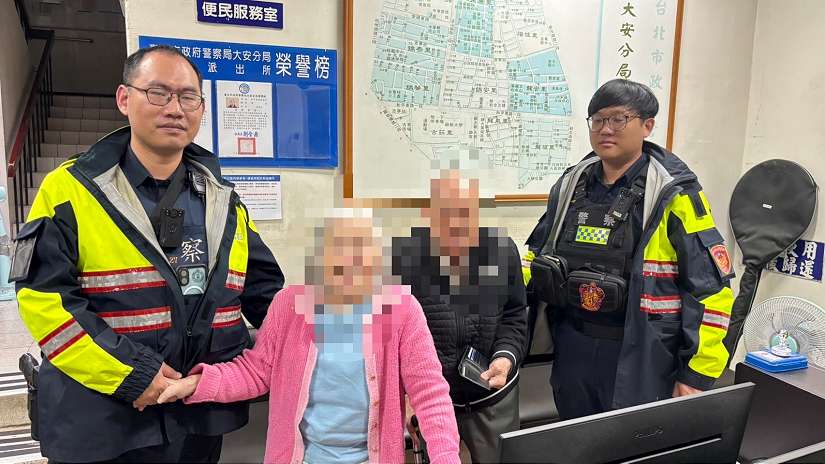 雨夜迷途八旬婦徘徊街頭　大安警民聯手傳遞城市溫度