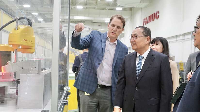 侯友宜參訪國際大廠HIWIN、FANUC　布局新北智慧製造產業