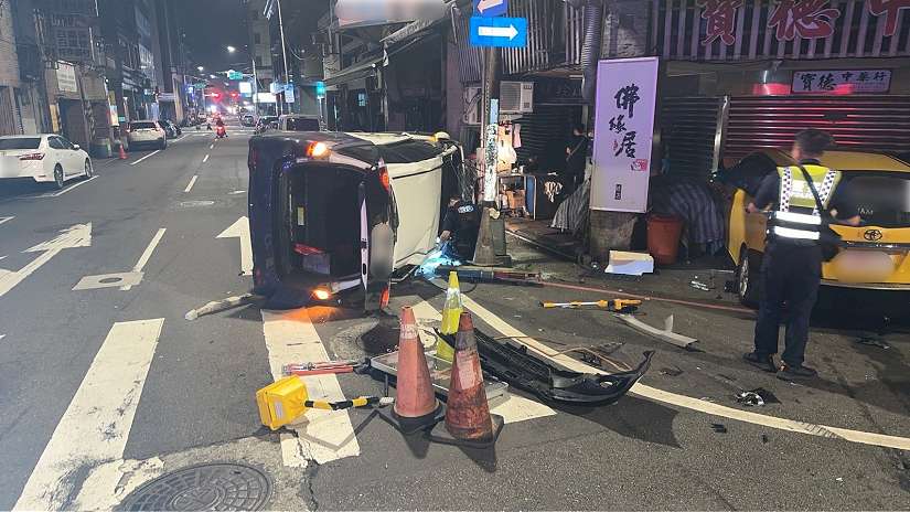 警深夜執勤遇事故 肇事原因待釐清中